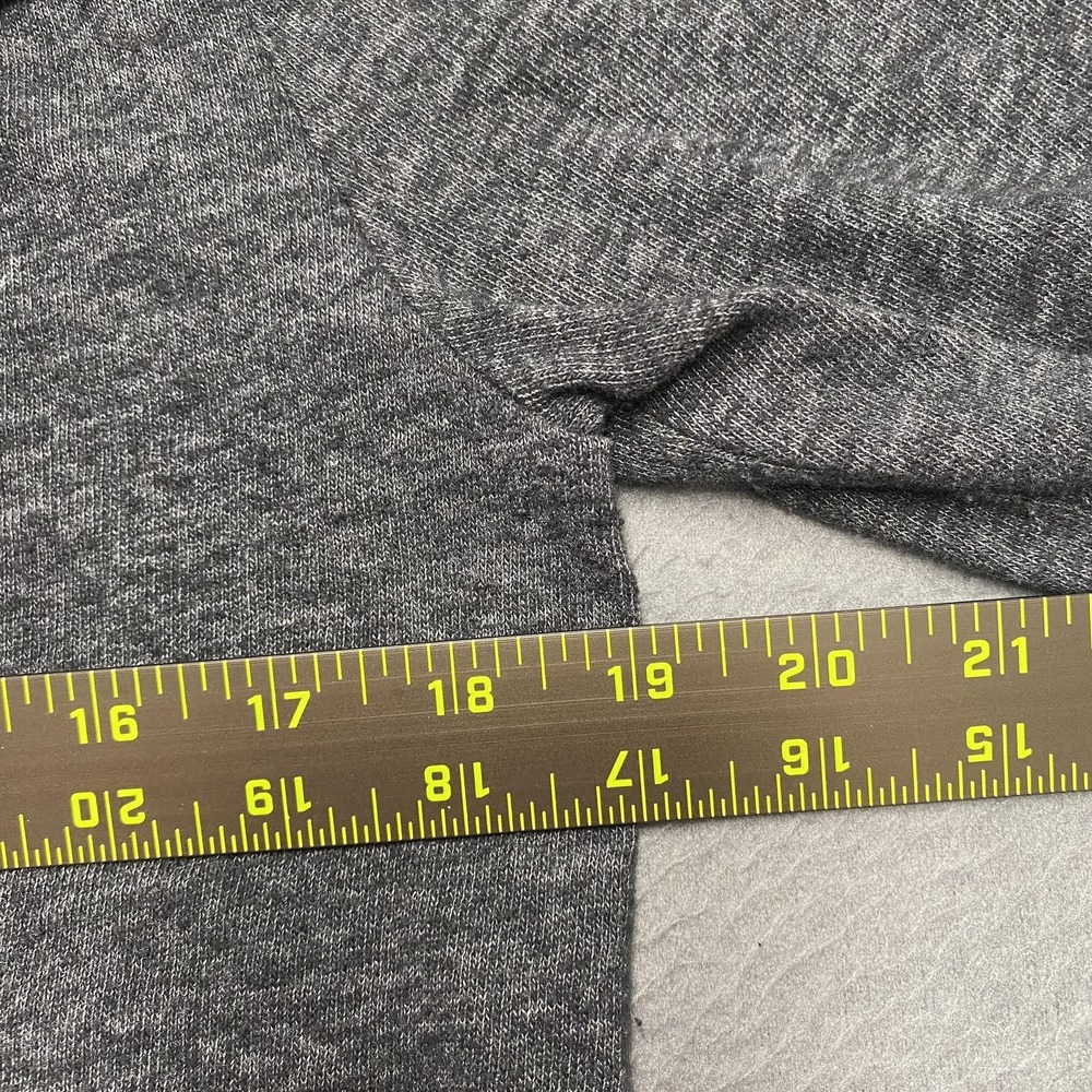 Prana Women's Gray Hooded Henley Sweatshirt - Picture 7 of 9